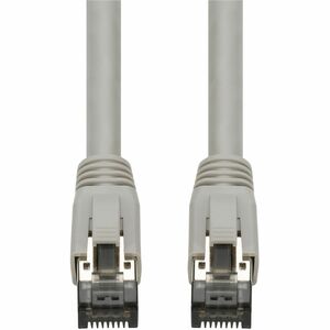 AddOn 5ft Gray CAT 8 Shielded (S/FTP) PVC Ethernet Cable Snagless Easy Boot RJ-45 M/M