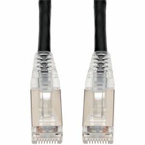AddOn 18ft Black CAT 6A Shielded PVC Ethernet Cable Snagless Easy Clear Boot RJ-45 M/M