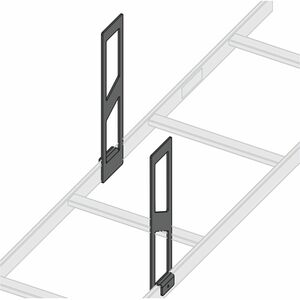 Middle Atlantic Mounting Bracket for Cable Ladder - Black Powder Coat