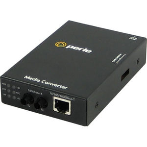 Perle S-1110-XT 10/100/1000 to Fiber Industrial Temperature Media Converter - 1 x Network (RJ-45) - 1 x ST Ports - 10/100/1000Base-T, 1000Base-SX - 0.55 km - Rail-mountable, Rack-mountable, Wall Mountable
