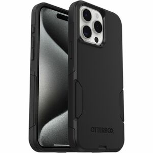 OtterBox iPhone 15 Pro Max Case Commuter Series for MagSafe - For Apple iPhone 15 Pro Max Smartphone - Textured - Black - Drop Resistant, Bump Resistant, Scrape Resistant, Scratch Resistant, Dust Resistant, Dirt Resistant, Shock Absorbing, Impact Absorbing - Synthetic Rubber, Polycarbonate (PC), Plastic - 1