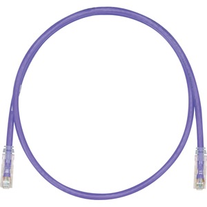 Panduit Cat.6 U/UTP Network Cable - 12 ft Category 6 Network Cable for Network Device - First End: 1 x RJ-45 Network - Second End: 1 x RJ-45 Network - Patch Cable - Violet