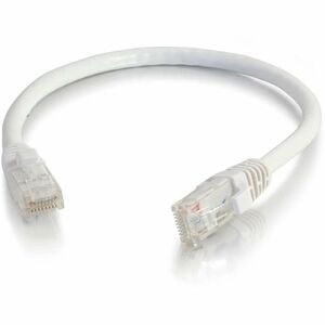 Quiktron 2ft Q-Series Cat6a Snagless (UTP) Ethernet Network Patch Cable, CM Rated - White
