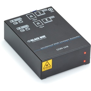 Black Box KVM Extender - 32808.40 ft Range - WUXGA - 1920 x 1200 Maximum Video Resolution x Network (RJ-45) - 4 x USB - 2 x DVI - Rack-mountable