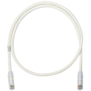Panduit NetKey Cat.6 U/UTP Patch Network Cable - 3 ft Category 6 Network Cable for Network Device - First End: 1 x RJ-45 Network - Male - Second End: 1 x RJ-45 Network - Male - Patch Cable - 24 AWG - Off White - 1