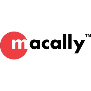 Macally Mouse - Cable/Wireless - Radio Frequency - 2.40 GHz - Space Gray - USB Type A, USB Type C