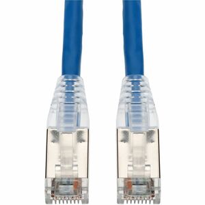 AddOn 6ft Blue CAT 6 Shielded PVC Ethernet Cable Snagless Easy Clear Boot TAA RJ-45 M/M with Metal Caged Ends