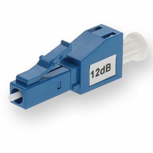 AddOn 12dB fixed LC Male to LC Female OS1 SMF Simplex Fiber Attenuator