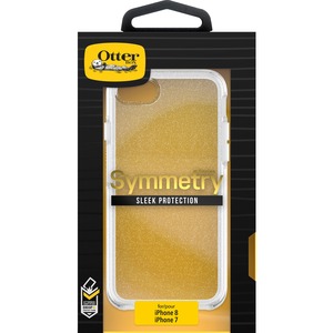 OtterBox iPhone SE (3rd and 2nd Gen) and iPhone 8/7 Symmetry Series Case - For Apple iPhone SE 3, iPhone SE 2, iPhone 8, iPhone 7, iPhone 6, iPhone 6s Smartphone - Stardust - Scrape Resistant, Drop Resistant, Ding Resistant, Bump Resistant, Scratch Resistant, Shock Absorbing - Polycarbonate, Synthetic Rubber, Silicone, Plastic - Retail - 1