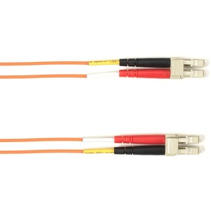 Black Box Fiber Optic Duplex Patch Network Cable - 65.60 ft Fiber Optic Network Cable for Network Device - First End: 2 x LC Network - Male - Second End: 2 x LC Network - Male - 1 Gbit/s - Patch Cable - OFNR - Orange - TAA Compliant