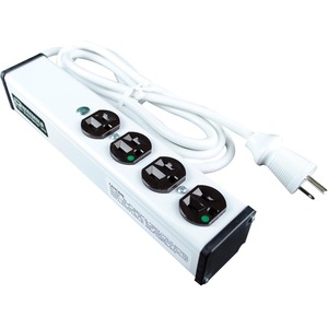 Wiremold Plug-In Outlet Center 4-Outlet Power Strip - 4 x NEMA 5-15R - 6 ft Cord - 15 A Current - 120 V AC Voltage - White