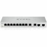 Zyxel 12-Port Multi-Gigabit Ethernet Web Managed Switch | 2 x 2.5GB | 2 x 10G SFP+ Fiber | 8 x GbE Ports | Plug & Play | Desktop or Wall-Mount | Ethernet Splitter | Lifetime Warranty | XGS1010-12