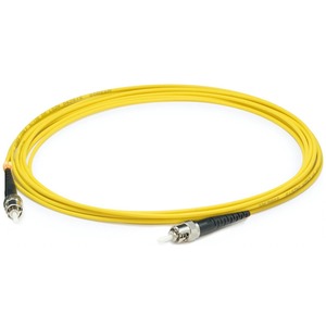 AddOn 36m ST to ST Yellow OS2 Simplex OFNP (Plenum-Rated) SMF Fiber Patch Cable