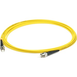 AddOn 64m ST to ST Yellow OS2 Simplex OFNP (Plenum-Rated) SMF Fiber Patch Cable