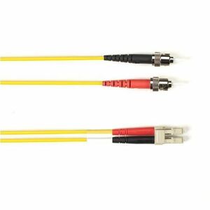 Black Box Fiber Optic Duplex Patch Network Cable - 16.40 ft Fiber Optic Network Cable for Network Device - First End: 2 x ST Network - Male - Second End: 2 x LC Network - Male - 1 Gbit/s - Patch Cable - OFNP, OFNR - 62.5/125 &micro;m - Yellow - TAA Compliant