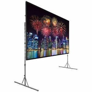 Da-Lite Fast-Fold Deluxe Screen System - Portable Folding Frame Projection Screen - 120in Screen - 16:10 - Dual Vision - 65" x 104"