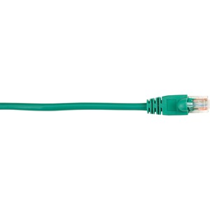 Black Box Connect Cat.5e UTP Patch Network Cable - 2 ft Category 5e Network Cable for Network Device - First End: 1 x RJ-45 Network - Male - Second End: 1 x RJ-45 Network - Male - 1 Gbit/s - Patch Cable - Gold Plated Contact - CM - 26 AWG - Green