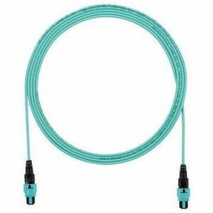 PanNet Interconnect Fiber Optic Trunk Network Cable - 62 ft Fiber Optic Network Cable for Network Device, Enclosure, Fiber Optic Cassette - First End: 1 x PanMPO Network - Female - Second End: 1 x PanMPO Network - Female - 400 Gbit/s - Trunk Cable - Plenum, OFNP - 50/125 &micro;m - Aqua