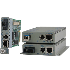 Omnitron Systems iConverter GX/TM2 Media Converter - 1 x Network (RJ-45) - 1 x ST Ports - 10/100/1000Base-T, 1000Base-X - 0.50 km - Internal