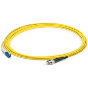 AddOn 84m ST to LC Yellow OS2 Simplex OFNP (Plenum-Rated) SMF Fiber Patch Cable