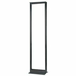 Ortronics Q-Series Standard EIA 2 Post Equipment Rack- 19 in 9 ft, 3 in Channel, Black