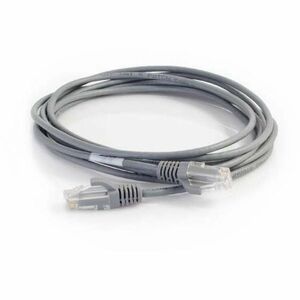 Quiktron Q-Series 28 AWG CAT6 Patch Cable, Gray, 12 FT