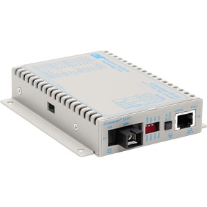 iConverter T1/E1 Single-Fiber Media Converter RJ48 SC Single-mode 20km BiDi - 1 x T1/E1; 1 x SC Single-mode Single-Fiber (1550/1310); Wall-Mount Standalone; US AC Powered; Lifetime Warranty