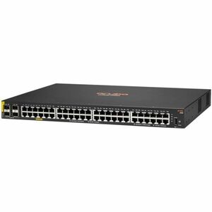 HPE CX 6100 Ethernet Switch - 48 Ports - Manageable - Gigabit Ethernet, 10 Gigabit Ethernet - 10/100/1000Base-T, 10GBase-X - 2 Layer Supported - Modular - 740 W PoE Budget - Twisted Pair, Optical Fiber - PoE Ports - 1U - Rack-mountable - Lifetime Limited Warranty