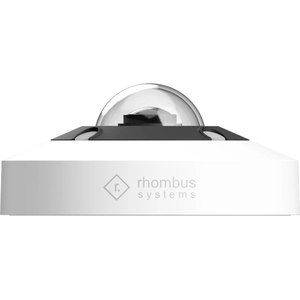 Rhombus R360 12 Megapixel Indoor/Outdoor Network Camera - Color - Dome - White - TAA Compliant