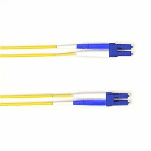 Black Box Fiber Optic Duplex Patch Network Cable - 13.10 ft Fiber Optic Network Cable for Network Device - First End: 2 x LC Network - Male - Second End: 2 x LC Network - Male - 1 Gbit/s - Patch Cable - OFNP - 9/125 &micro;m - Yellow - TAA Compliant