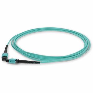 AddOn 2m MPO/UPC (Male) to MPO/UPC (Male) Aqua OM4 OFNR (Riser-Rated) 12-Strand Fiber Patch Cable