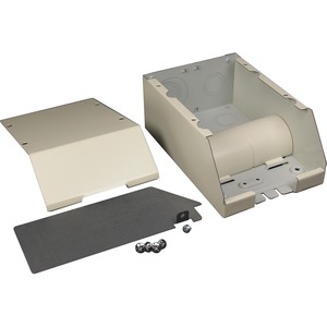 Wiremold 2400 Divided Entrance End Fitting - End Fitting - Fog White - Steel