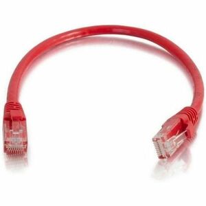 Quiktron Q-Series Patch Cords, CAT6, booted, Red, 8 FT