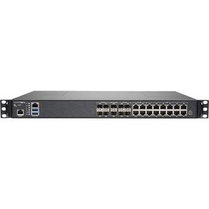 SonicWall NSA 3650 Network Security/Firewall Appliance - 16 Port - 1000Base-T - Gigabit Ethernet - DES, 3DES, AES (128-bit), AES (192-bit), AES (256-bit), MD5, SHA-1 - 16 x RJ-45 - 10 Total Expansion Slots - 1U - Rack-mountable - TAA Compliant