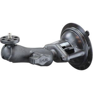 RAM Mounts Twist-Lock Vehicle Mount for Suction Cup, Camera, Camcorder - Powder Coated Marine-grade Aluminum