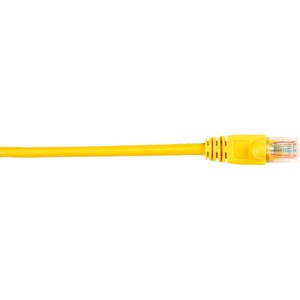 Black Box Connect Cat.5e UTP Patch Network Cable - 6 ft Category 5e Network Cable for Network Device - First End: 1 x RJ-45 Network - Male - Second End: 1 x RJ-45 Network - Male - 1 Gbit/s - Patch Cable - Gold Plated Contact - CM - 26 AWG - Yellow