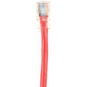 Black Box Cat.6 UTP Patch Network Cable - 7 ft Category 6 Network Cable for Network Device - First End: 1 x RJ-45 Network - Male - Second End: 1 x RJ-45 Network - Male - Patch Cable - Gold Plated Contact - CM - 26 AWG - Red