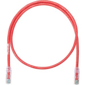 Panduit NetKey Cat.6a F/UTP Patch Network Cable - 50 ft Category 6a Network Cable for Network Device - First End: 1 x RJ-45 Network - Male - Second End: 1 x RJ-45 Network - Male - Patch Cable - Red - 1