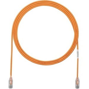 Panduit Cat.6 UTP Patch Network Cable - 12 ft Category 6 Network Cable for Network Device - First End: 1 x RJ-45 Network - Male - Second End: 1 x RJ-45 Network - Male - Patch Cable - Gold Plated Contact - 28 AWG - Orange