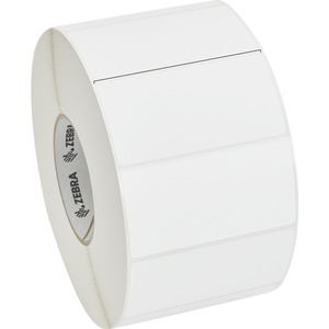 Zebra Z-Perform 2000D Thermal Label - 4" Width x 2" Length - Permanent Adhesive - Rectangle - Direct Thermal - White - Paper, Acrylic - Perforated - 2719 / Roll - 4 / Roll