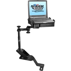 RAM Mounts No-Drill Vehicle Mount for Notebook, GPS - 17" Screen Support - Powder Coated Steel