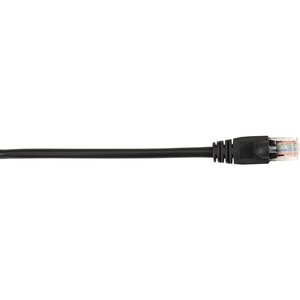 Black Box Connect Cat.5e UTP Patch Network Cable - 2 ft Category 5e Network Cable for Network Device - First End: 1 x RJ-45 Network - Male - Second End: 1 x RJ-45 Network - Male - 1 Gbit/s - Patch Cable - Gold Plated Contact - CM - 26 AWG - Black
