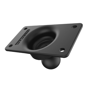 RAM Mounts Mounting Adapter - 50 x 100 - Powder Coated Marine-grade Aluminum