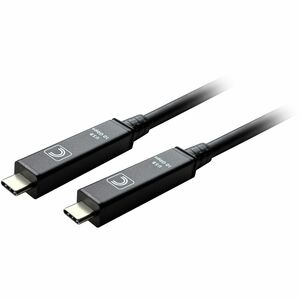 Comprehensive Pro AV/IT Integrator Series STP Fiber Optic Audio/Video Data Transfer Cable - 25 ft Fiber Optic AV/Data Transfer Cable for Audio/Video Device, Peripheral Device, Video Conferencing System, Webcam, PTZ Camera, Keyboard, Mouse, USB Hub, Microphone, External Hard Drive, VR Headset, ... - First End: 1 x USB 3.2 (Gen 2) Type C - Male - Second End: 1 x USB 3.2 (Gen 2) Type C - Male - 10 Gbit/s - Supports up to 3840 x 2160 - Shielding - Gold Plated Connector - Plenum, CMP, FT6 - 24 A