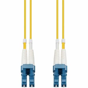 AddOn 65m LC to LC Yellow OS2 Duplex OFNR (Riser-Rated) SMF Fiber Patch Cable