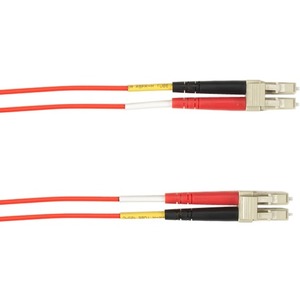 Black Box Fiber Optic Duplex Patch Network Cable - 328.08 ft Fiber Optic Network Cable for Network Device - First End: 2 x LC Network - Male - Second End: 2 x LC Network - Male - Patch Cable - 62.5 &micro;m - Red