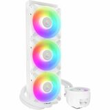 Arctic Liquid Freezer III 420 A-RGB Cooling Fan/Radiator/Pump - 3 x Fan(s) - 69.90 CFM Maximum Airflow - 1900 rpm - Liquid Cooler Cooler - Fluid Dynamic Bearing - 3-Pin, 4-Pin PWM - Compatible Intel Socket: Socket LGA-1851, LGA-1700 - Compatible AMD Socket: AM5, AM4 - ARGB LED - White - Aluminum Radiator - Processor, CPU