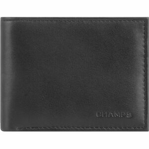 Champs Classic Carrying Case (Wallet) Credit Card - Black - RFID Resistant - Sheepskin Body - 4.3" Height x 3.5" Width x 0.3" Depth - Male