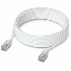 Ubiquiti Cat.6a Patch Network Cable - 16.40 ft Category 6a Network Cable for Network Device - Patch Cable - White