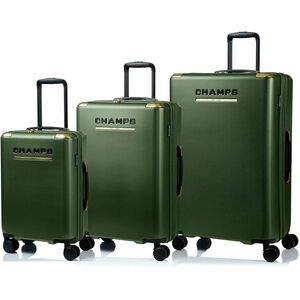 Champs Luxe II Travel/Luggage Case Laundry, Luggage, Shoes - Green, Matte Gold
